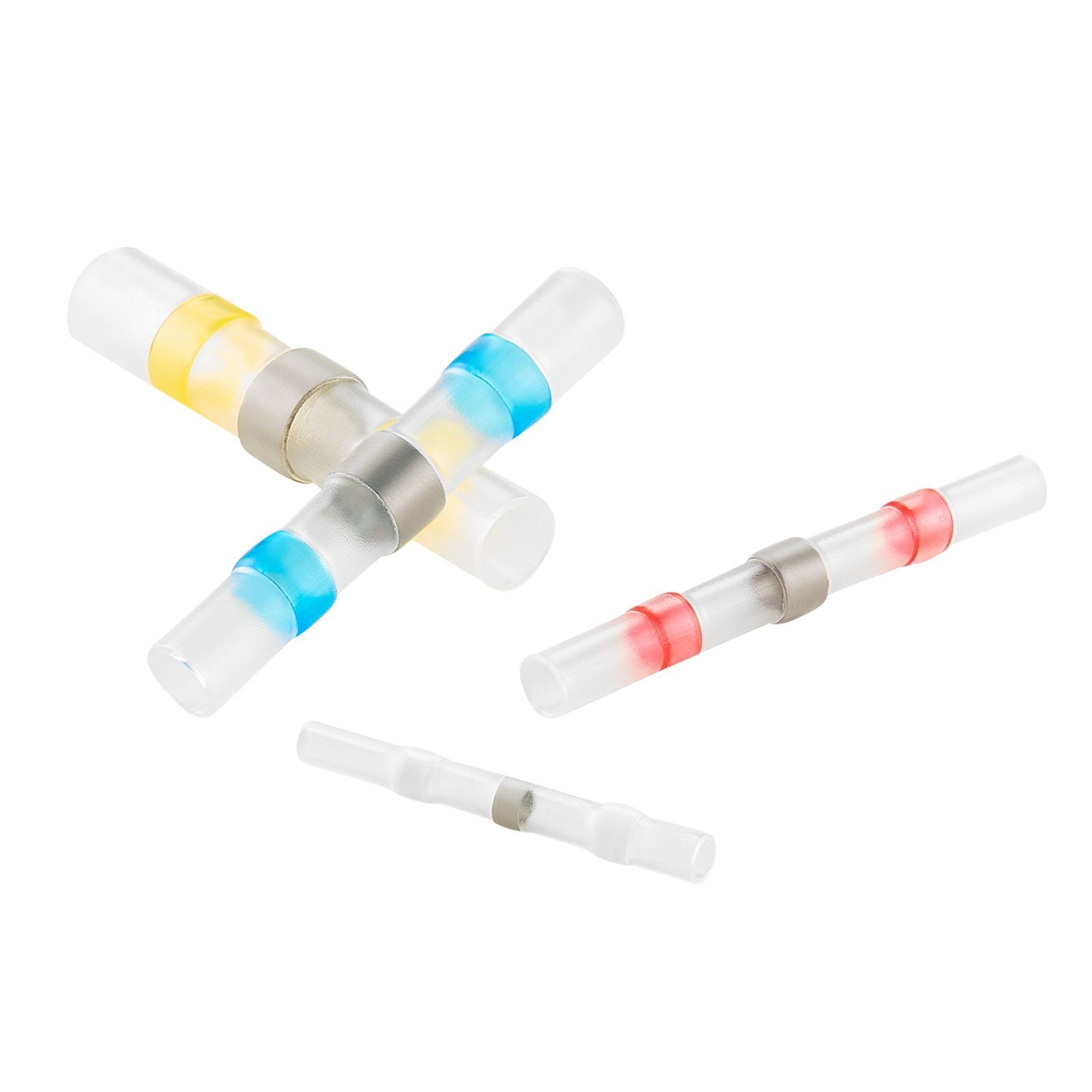 Alt View 5. VEVOR - Heat Shrink Butt Connectors, 330PCS, Waterproof Solder Seal Wire Connectors Kit, Electrical Terminals Insulated Wiring - White, Red, Blue, Yellow.