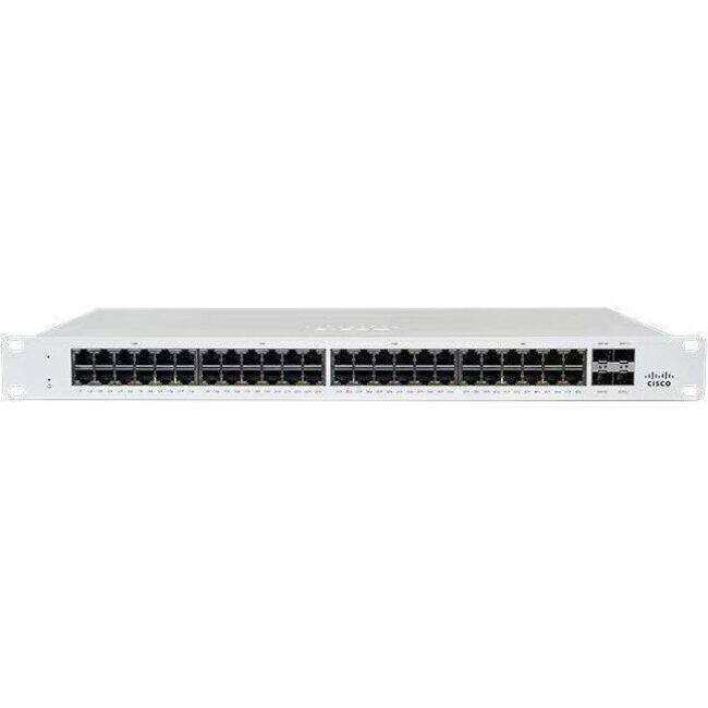 Front. Meraki - Cisco Meraki MS130-48-HW Ethernet Switch - 48 Ports - Manageable - 10 Gigabit Ethernet - 10/100/1000Base-T, 10GBase-X - Unknown.