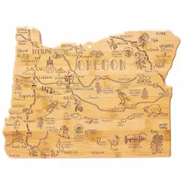 Totally Bamboo - Destination Oregon Cutting Board, 14-1/2" x 10-3/4"