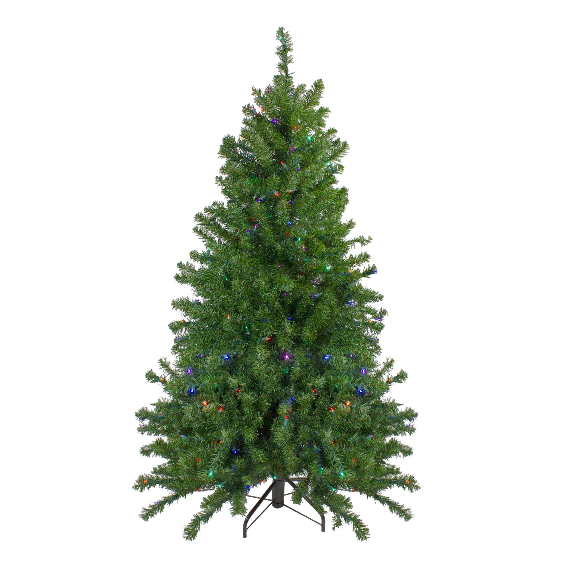 Northlight Pre Lit LED Medium Canadian Pine Artificial Christmas Tree 5 ...