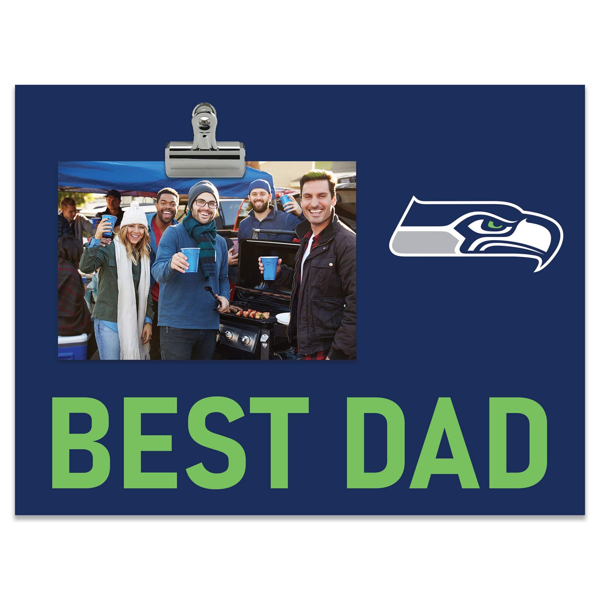 "Fan Creations - Seattle Seahawks 8"" x 10.5"" Briteline Best Dad Clip Frame - Multicolor" price history on PriceWatchPro