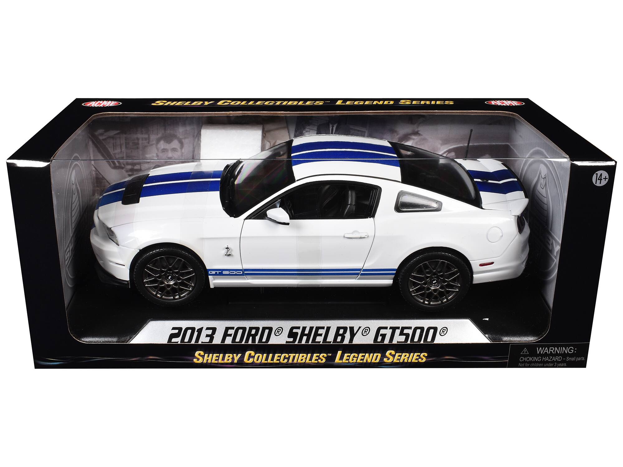SHELBY COLLECTIBLES LEGEND SERIES - | CPE 14+ GT 500 2013 FORD SHELBY GT500 SHELBY COLLECTIBLES LEGEND SERIES WARNING: CHOKING HAZARD - Small parts. Not for children under 3 years