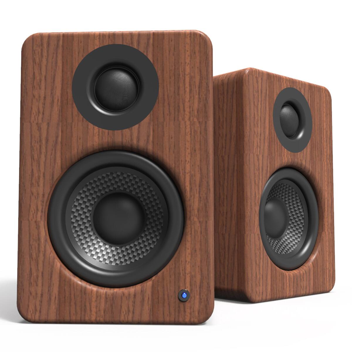 Kanto - YU2 Powered Desktop Speakers - Pair - Walnut