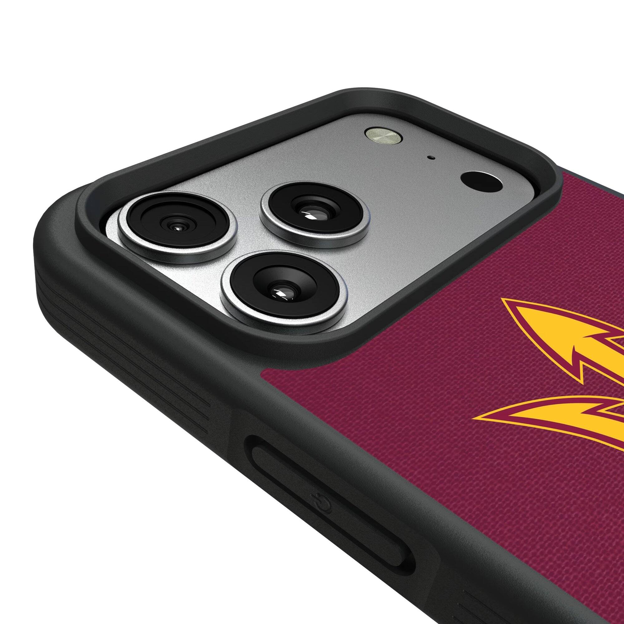 Alt View 2. Keyscaper - Arizona State Sun Devils iPhone Solid Design Bump Case - 16 Pro Max - Multicolor.