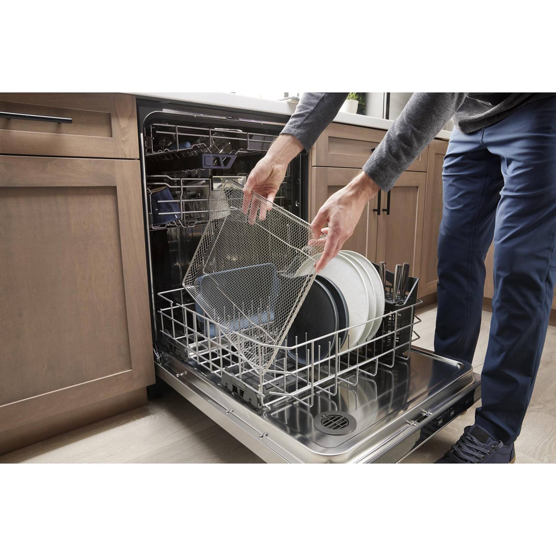 Alt View 14. Maytag - 30" Built-In Single Electric Convection Wall Oven with Air Fry - Fingerprint Resistant Stainless Steel.