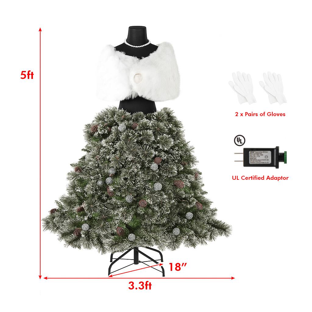 5ft  
3.3ft  
18"  
2 x Pairs of Gloves  
UL Certified Adaptor