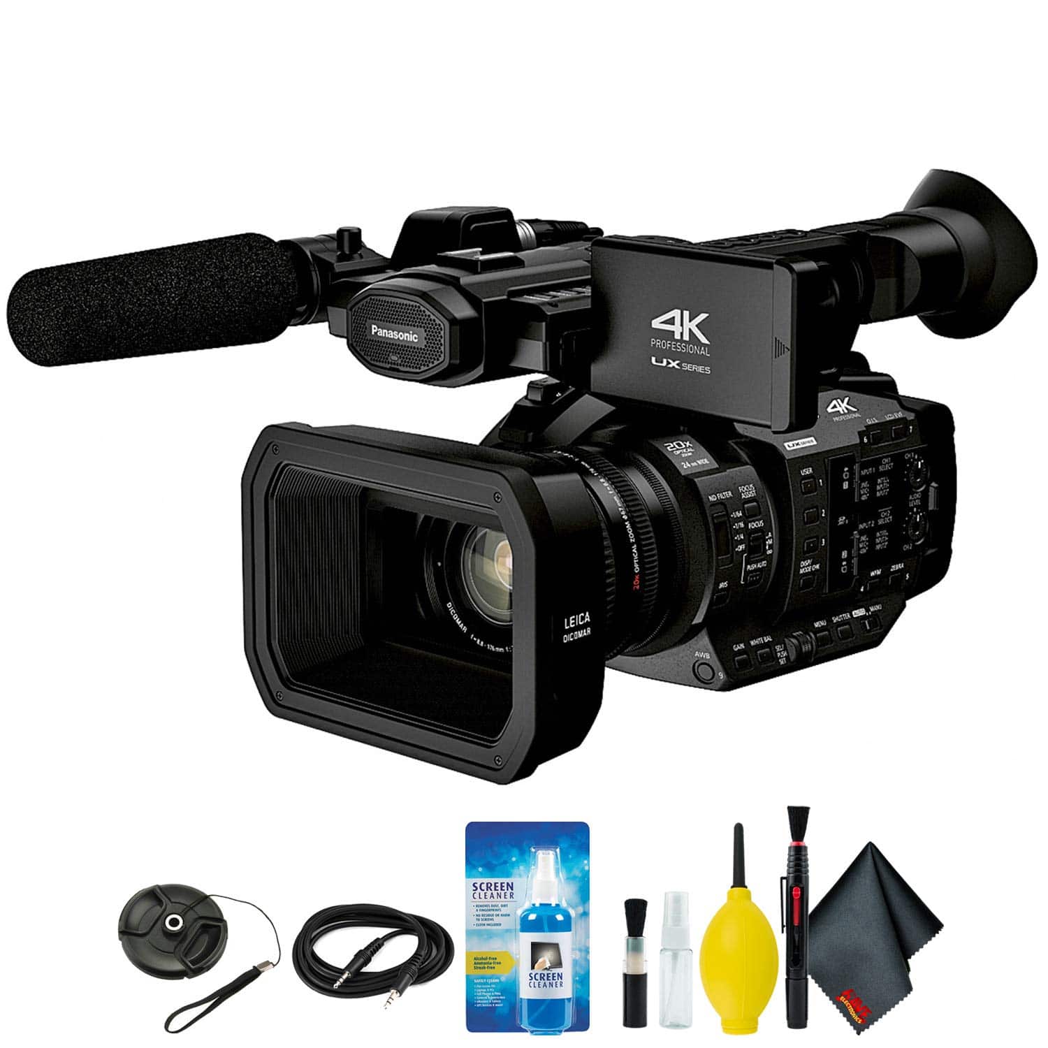 Panasonic - AG-UX180 4K Premium Professional Camcorder Camera Only Bundle Kit - Camera