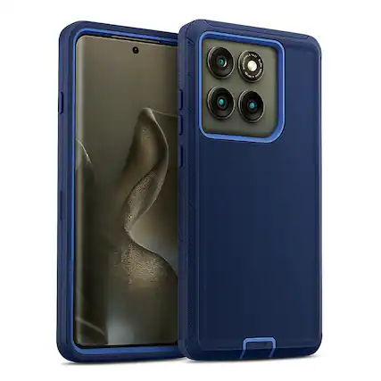 Front. Entronix - Entronix Heavy Duty Case for Motorola Moto G 5G 2025 - Ultimate Protection - Blue.