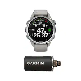 Garmin - Descent Mk3 Watch Style-Dive Computer (43mm, Steel/Fog Gray) Bundle - Steel - (2024)