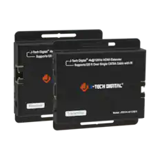 J-Tech Digital 4k@120Hz HDMI Extender Supports 120 ft Over Single CAT6 Cable with IR Receiver Transmitter Model: JTECH-4K120EX