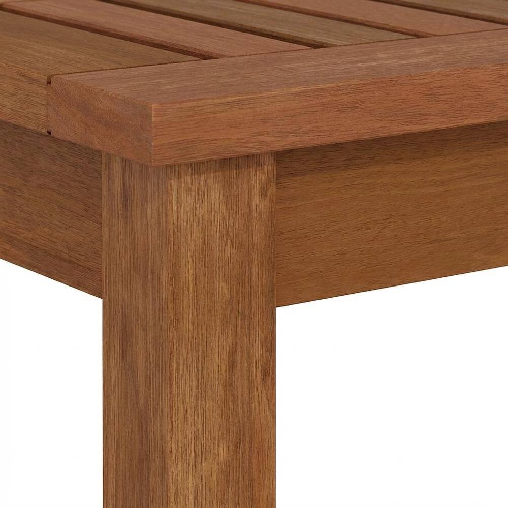 Alt View 2. Outdoor Escape - Teak Oil Hardwood Outdoor Backless Bench With Neutral Finish For Patio Use - Natural.