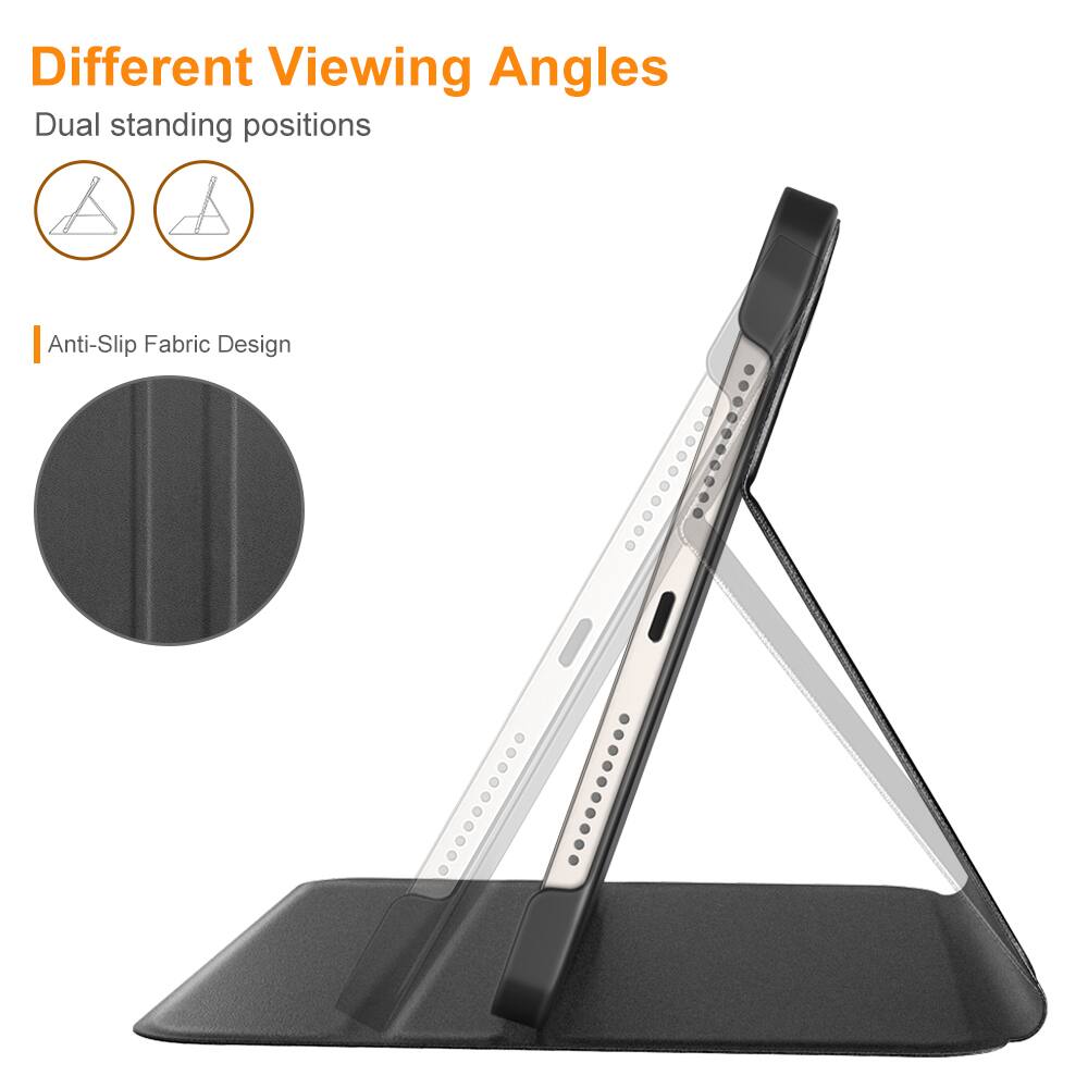 Different Viewing Angles  
Dual standing positions  

Anti-Slip Fabric Design