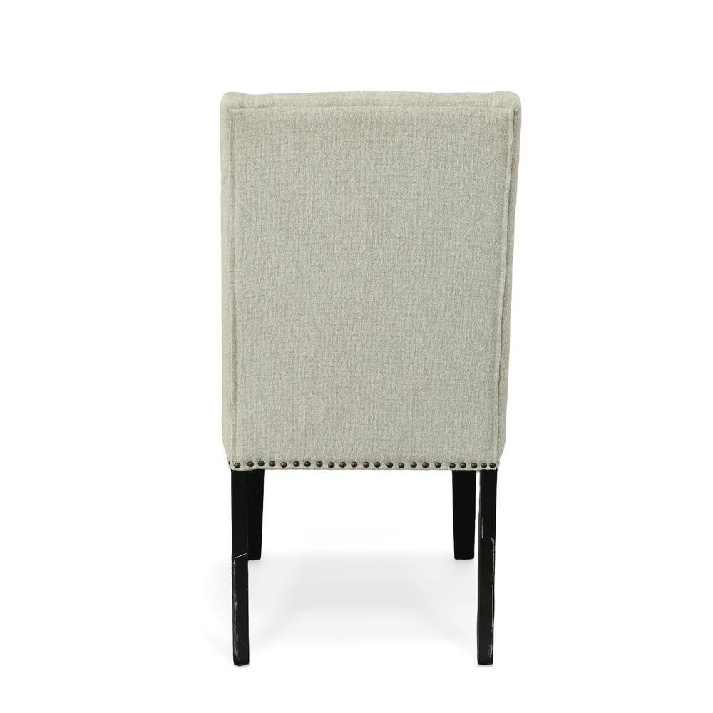 Alt View 1. Carolina Chair & Table - Laurant Upholstered Dining Chair - Set of 2 - Espresso - Fawn Upholstery - Beige.