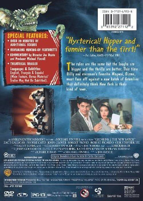 Back. Gremlins 2 - The New Batch [DVD].
