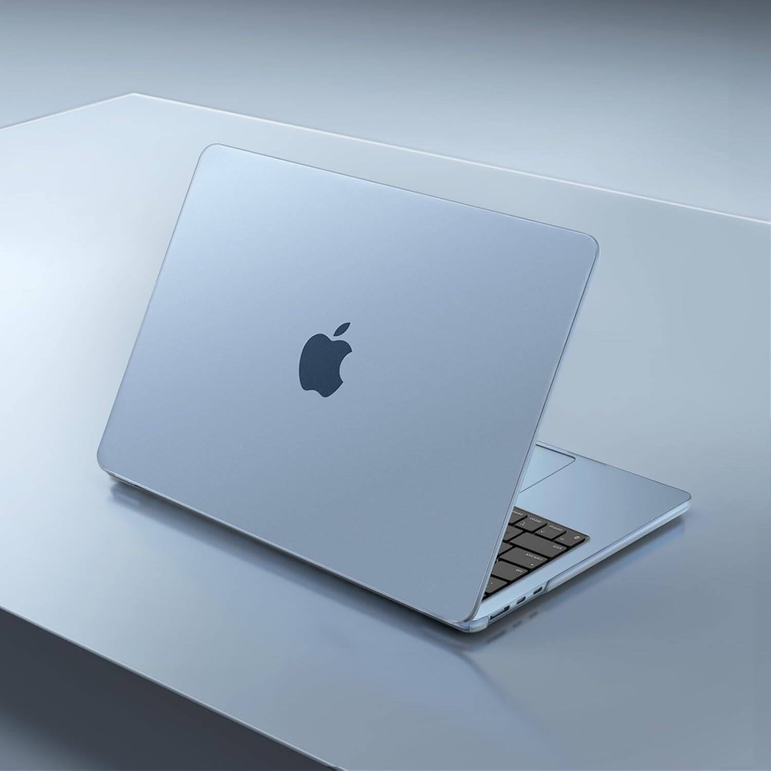 Alt View 1. mosiso - Case for 13-inch MacBook Air M5 A3449 M4 A3240 M3 A3113 M2 A2681 with Keyboard Cover Screen Protector and Pouch - Sky Blue.