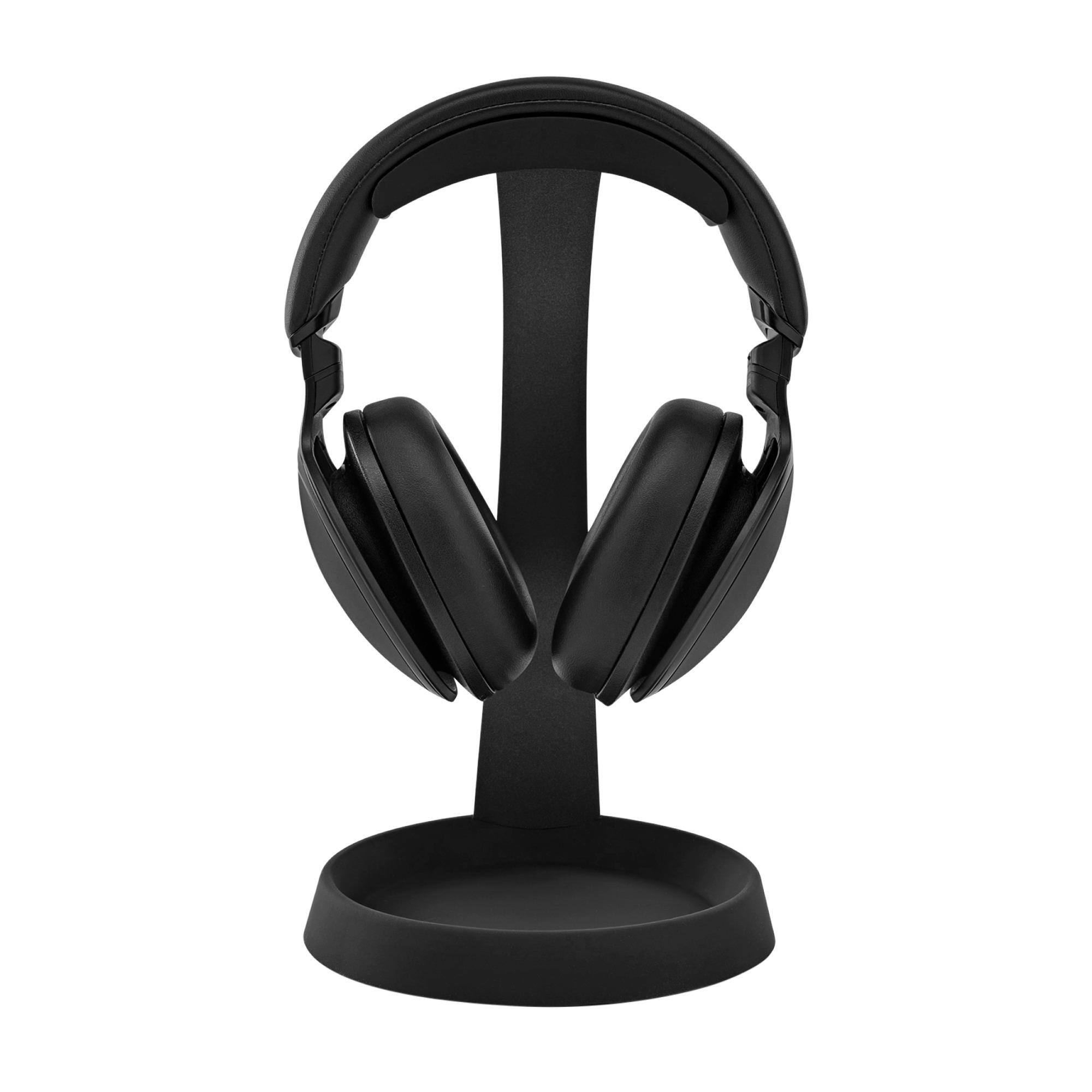 Knox - Gear Aluminum Headphone Stand for Desk with Solid Base Mount - Black
