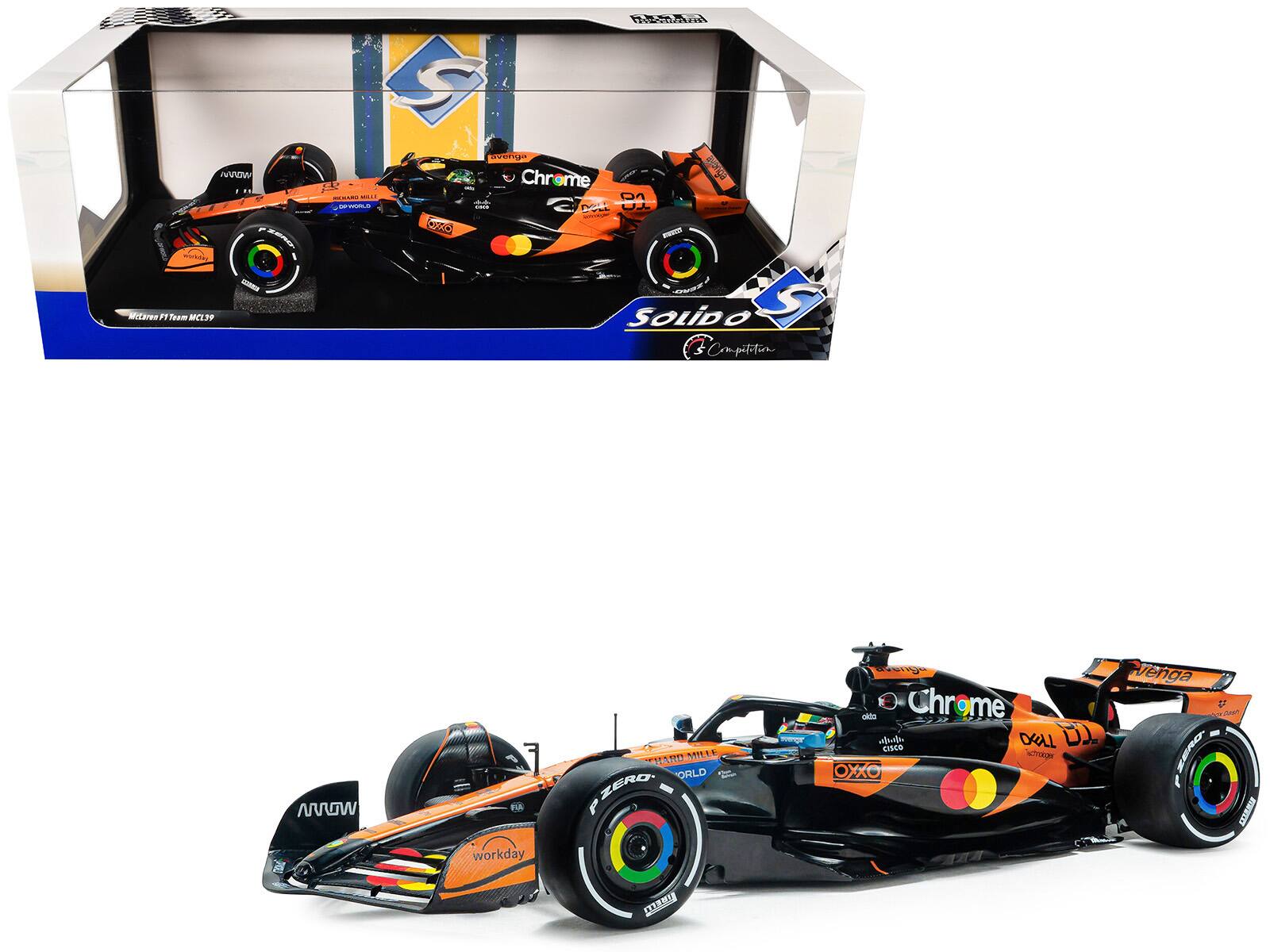 McLaren MCL39 #81 Oscar Piastri "OKX" Winner F1 "Chinese GP" (2025) "Competition" Series 1/18 Model Car by Solido