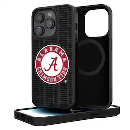 Keyscaper - NCAA - Alabama Crimson Tide Primary Logo iPhone Magnetic Bump Case - 15 - Black