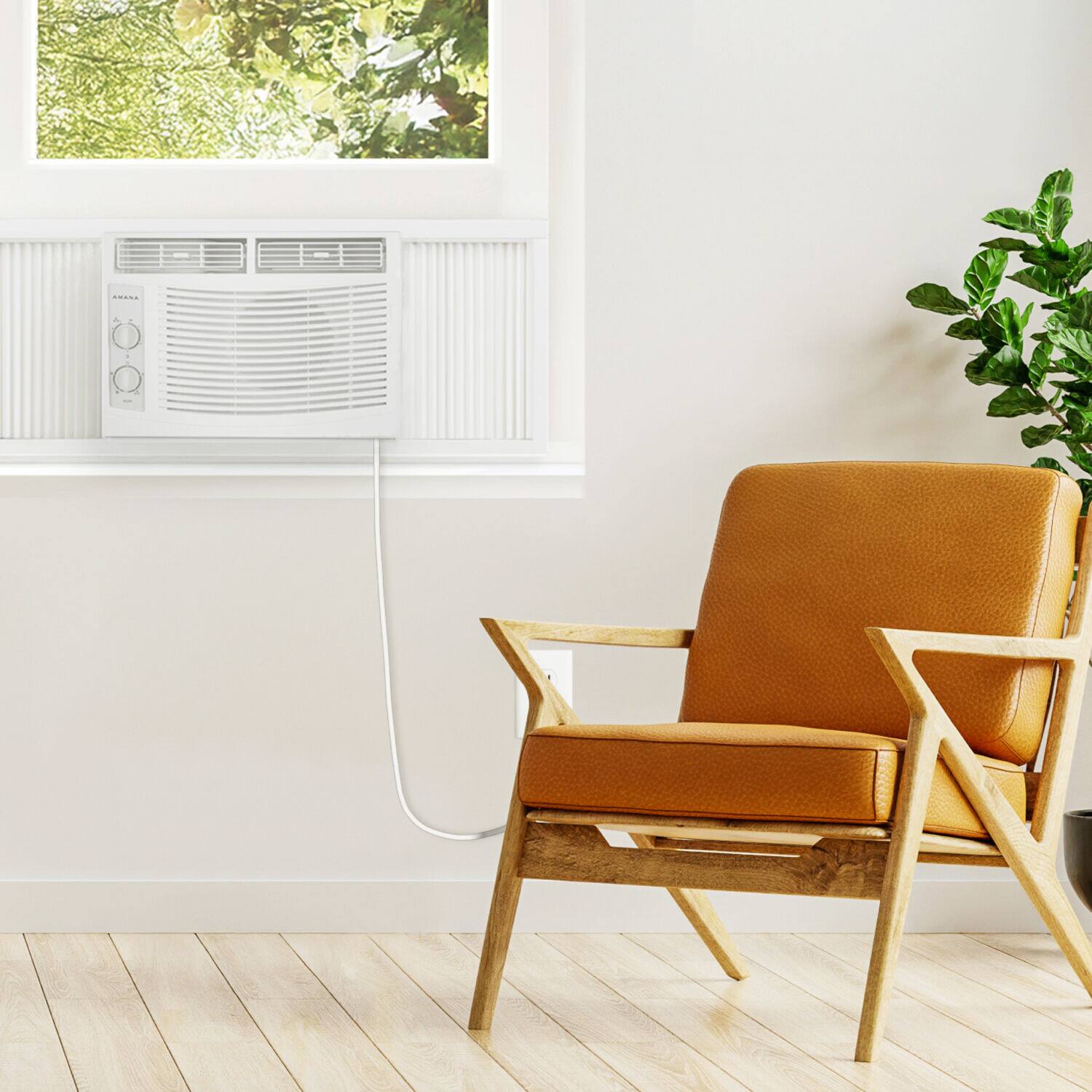 Alt View 24. Amana - 150 Sq. Ft. 5,000 BTU Window Air Conditioner - White.