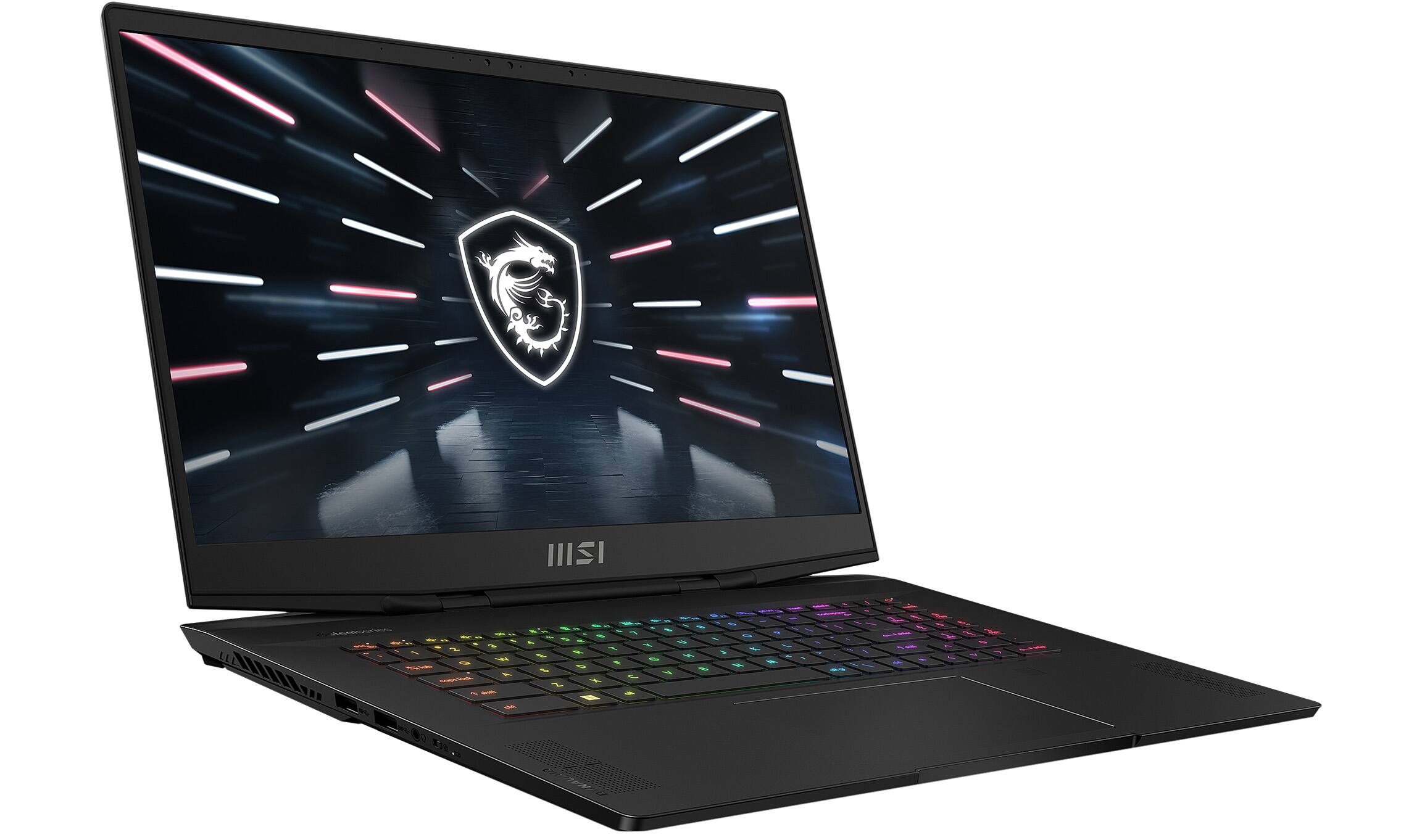 Alt View 1. MSI - Stealth GS77 -17 Stealth GS77 -17 Laptop 17.3 4K UHD Display (i9-12900H, 32GB, 1TB SSD, Win 11 Pro) - Core Black.