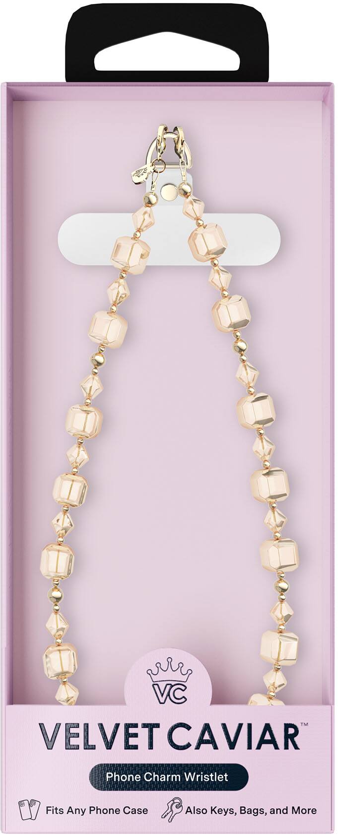 VELVET CAVIAR  
Phone Charm Wristlet  
Fits Any Phone Case  
Also Keys, Bags, and More