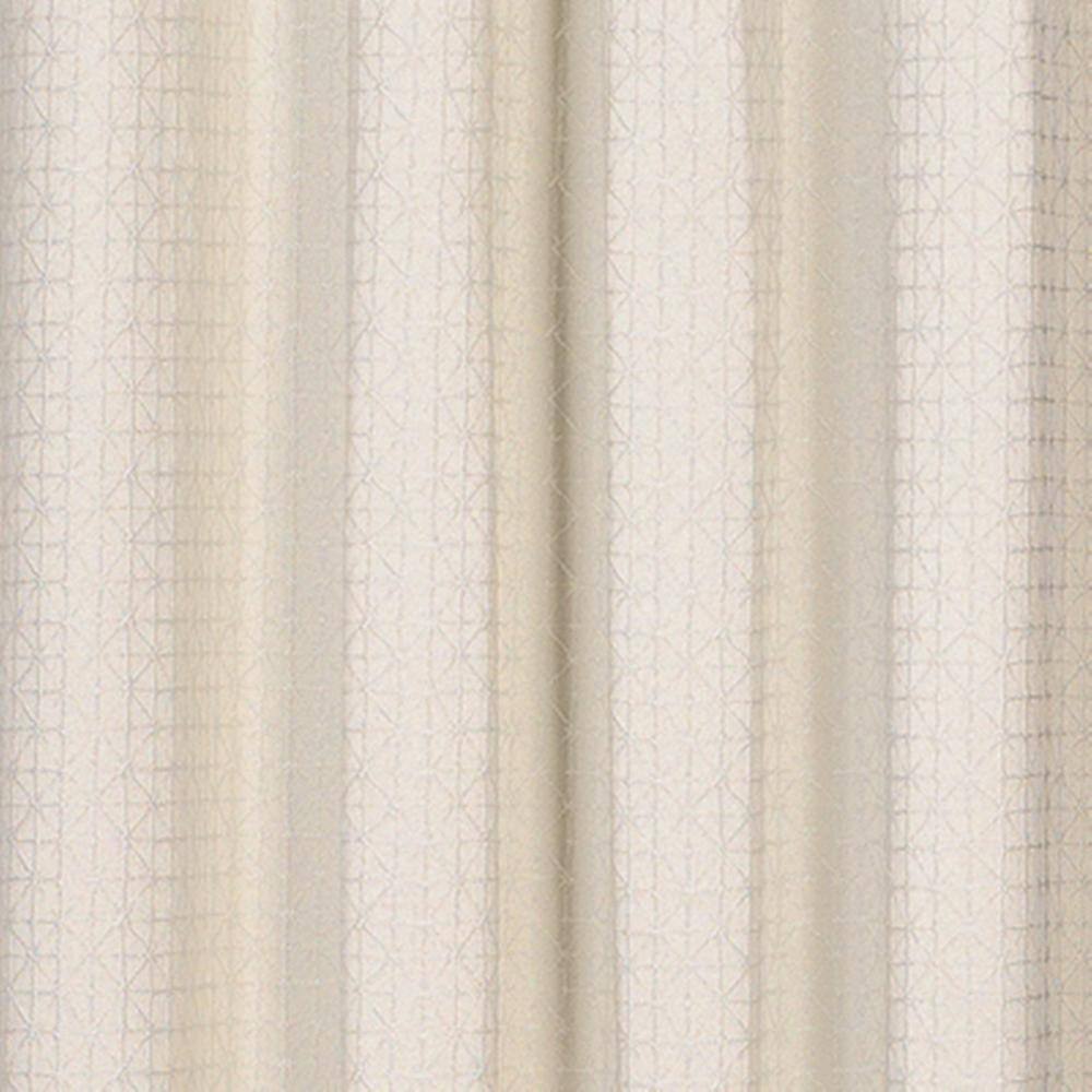 Angle. SKL Home - Saturday Knight Ltd Sacai Geometric Woven Jacquard Window Grommet Panel - 52" x 63" Natural - Natural.