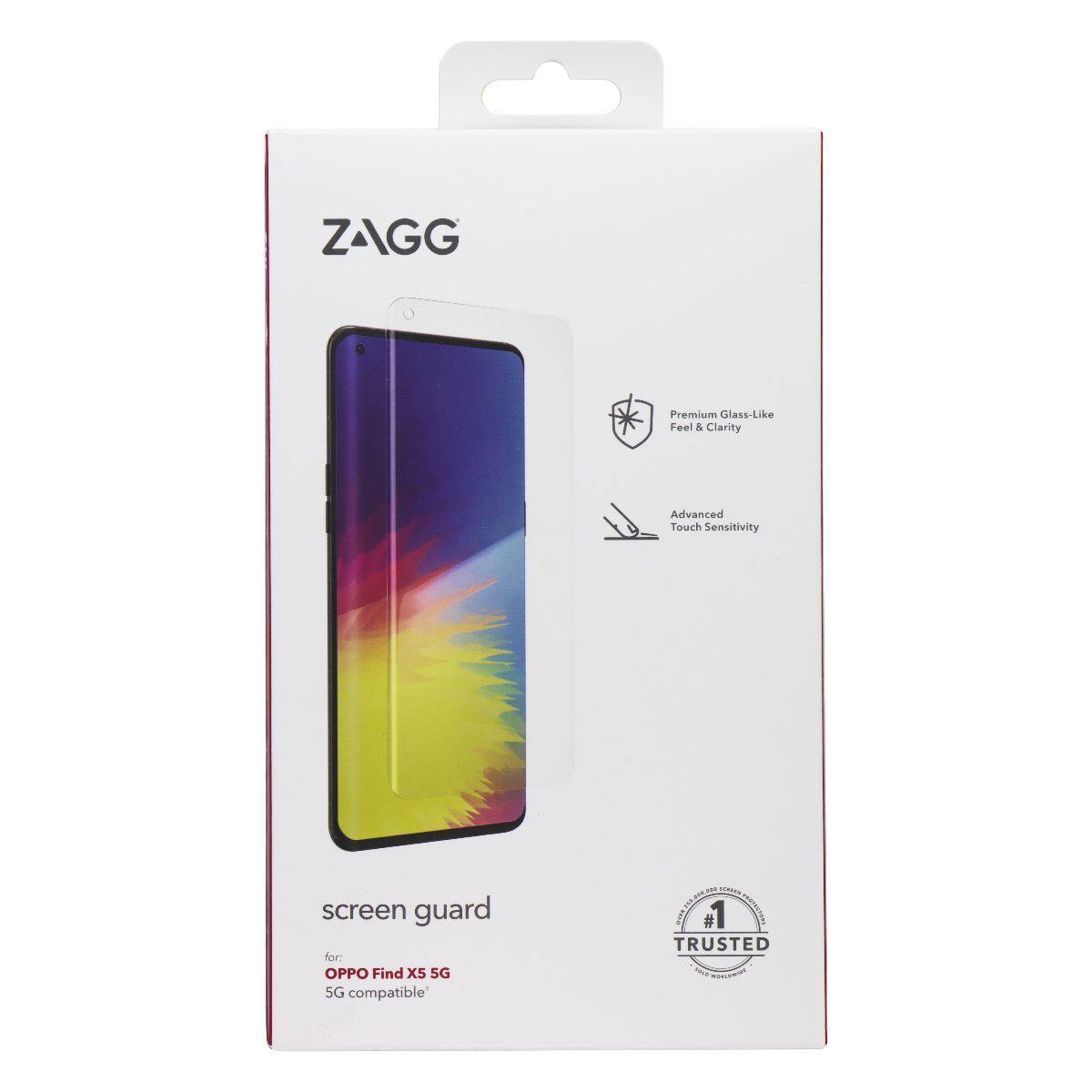 ZAGG Premium Glass-Like Feel & Clarity Advanced 2 Touch Sensitivity screen guard for: OPPO Find X5 5G compatible #1 TRUSTED