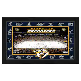 Highland Mint - Nashville Predators 2025 Signature Rink Framed Art - Multicolor