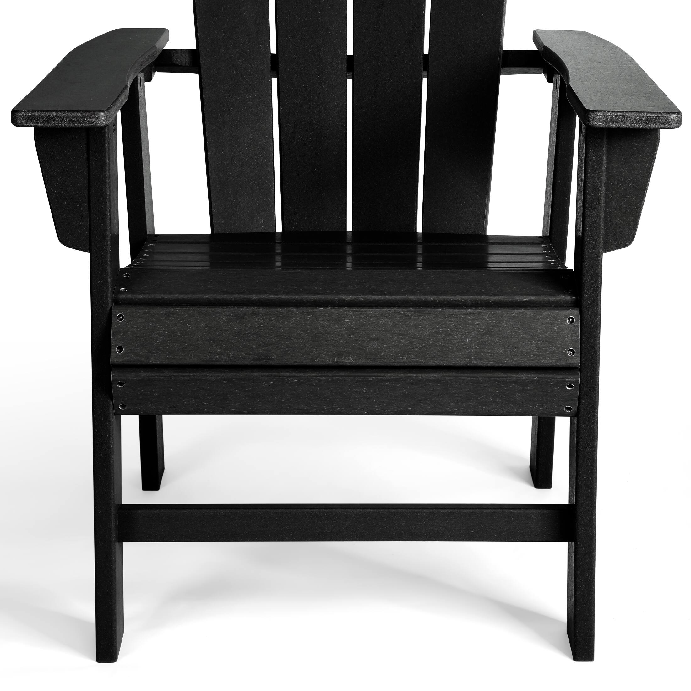 Alt View 4. WestinTrends - WestinTrends Malibu 5 Piece Outdoor Patio Dining Round Table and Curved Back Armchair Set - Black.