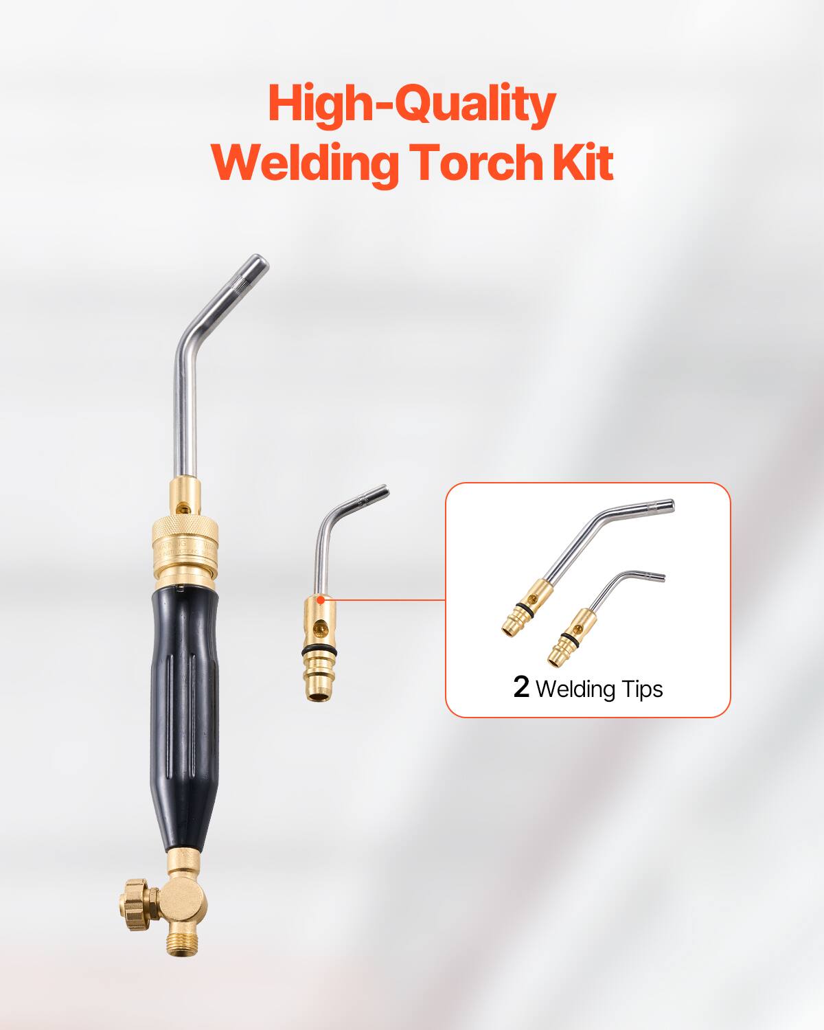 High-Quality Welding Torch Kit

2 Welding Tips