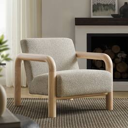 Sereno Boucle Accent Chair by Modway - Marble Oak