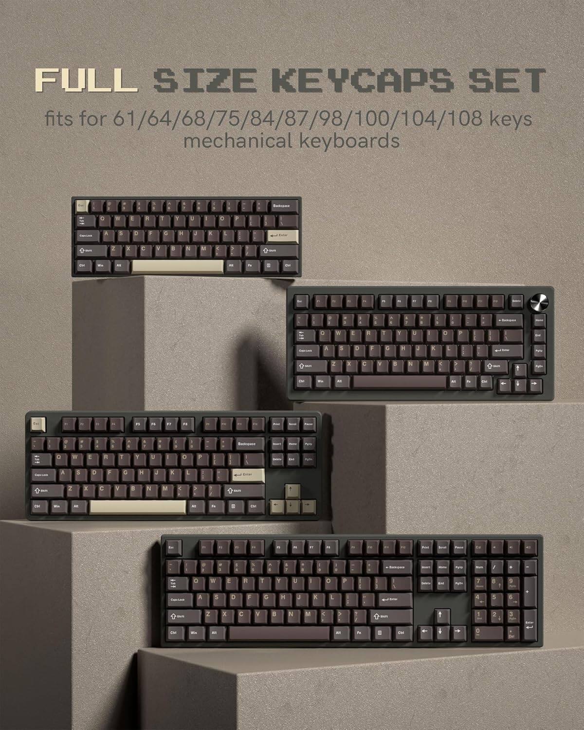 FULL SIZE KEYCAPS SET fits for 61/64/68/75/84/87/98/100/104/108 keys mechanical keyboards

D A W E . Y E C . 1 - - . D F a . . - 2 a V . N I - - - - S - - 3 1 - G A W S E E F 1 5 Y H U J K o L F 1 3 - - - 2 x C Y B & M 3 T - - - - - - 4 - " - . I I . 1 - - - O M E . 1 Y E D P - 1 - a 8 D F G H J L - 2 x C V B N M 4 V - -- - - .. - - . . S a Y 1 - O W E R T Y U I 0 P - - - J 8 A 5 D F H J K L 4 5 & Z x V N M > - 1 2 3 - 1 - - .. . - C