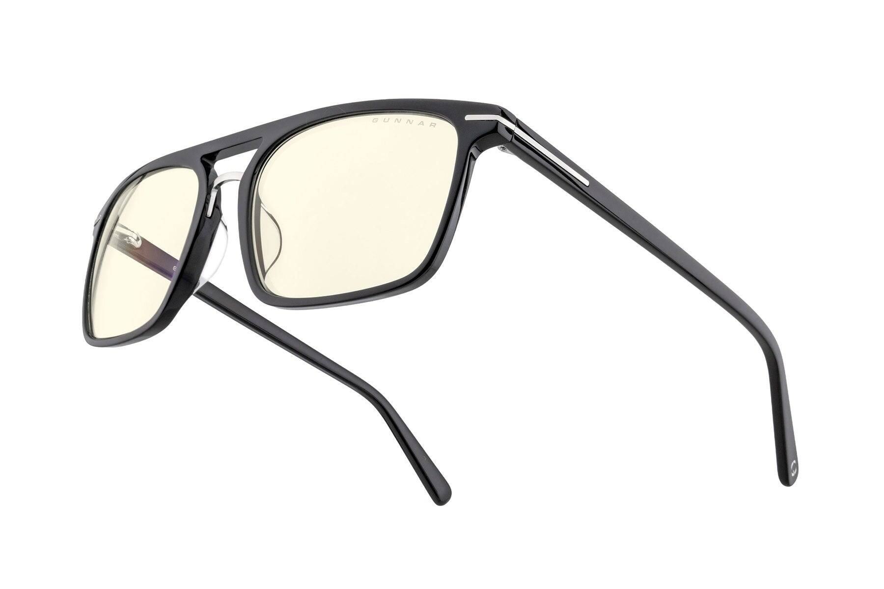 Front. GUNNAR - GUNNAR Computer Glasses  -  Haus, Onyx, Clear Lens - Blue Light Blocking, Relieve Dry Eye, Anti Glare - Onyx.