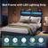 Bed Frame with LED Lighting Strip - Remote Control Switch Control APP Control 7 Changing 22 Dynamic Colors Modes