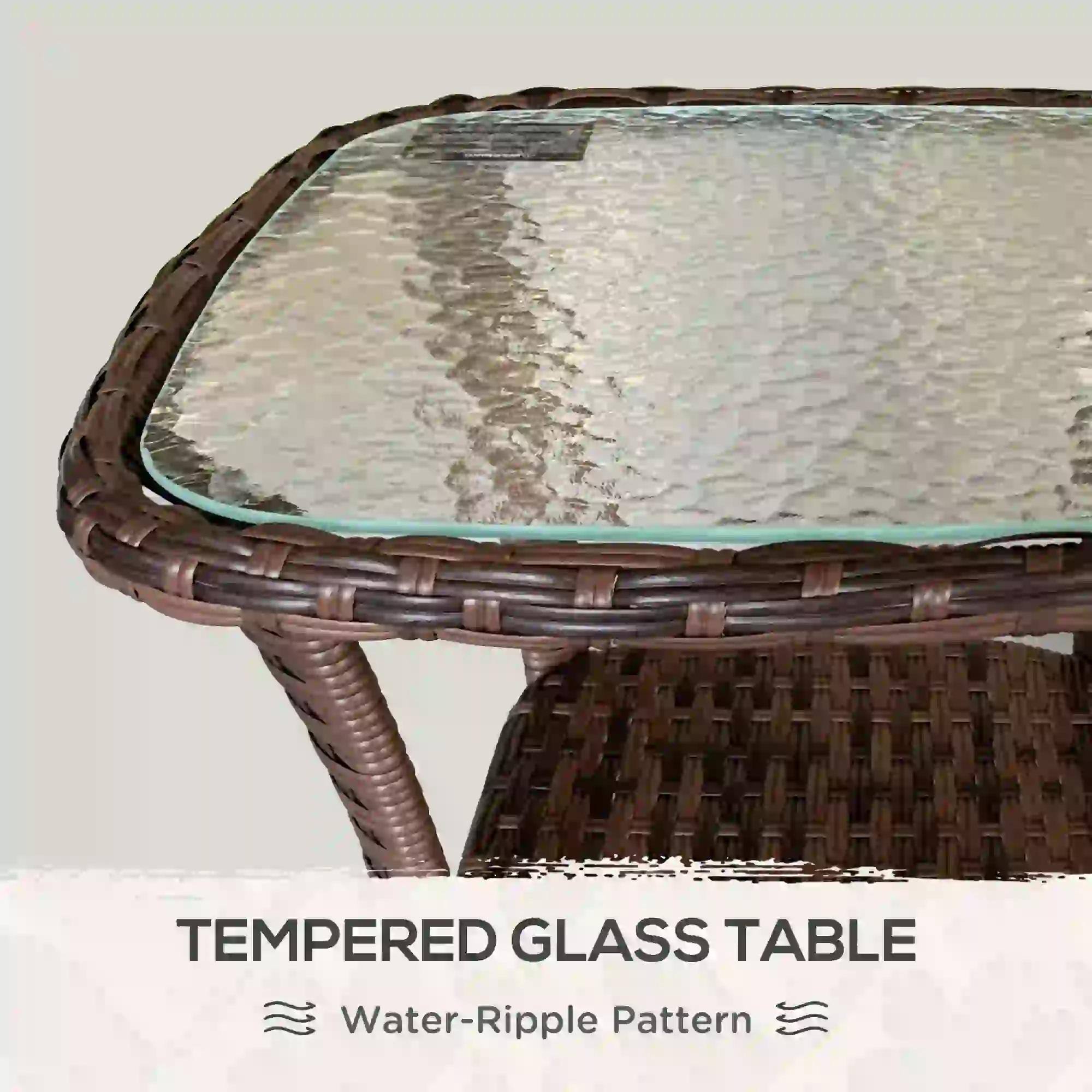 TEMPERED GLASS TABLE
Water-Ripple Pattern