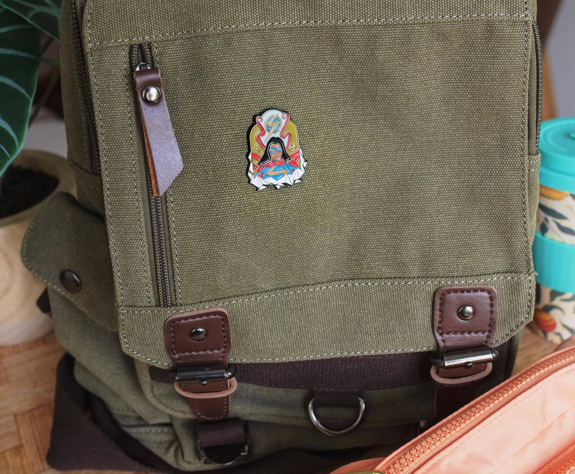 Alt View 3. Marvel - Marvel Studios Ms. Marvel Limited Edition Enamel Pin | SDCC 2022 Exclusive - Black.