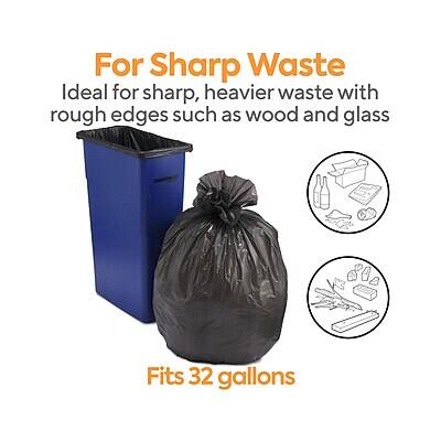 For Sharp Waste  
Ideal for sharp, heavier waste with rough edges such as wood and glass  
Fits 32 gallons