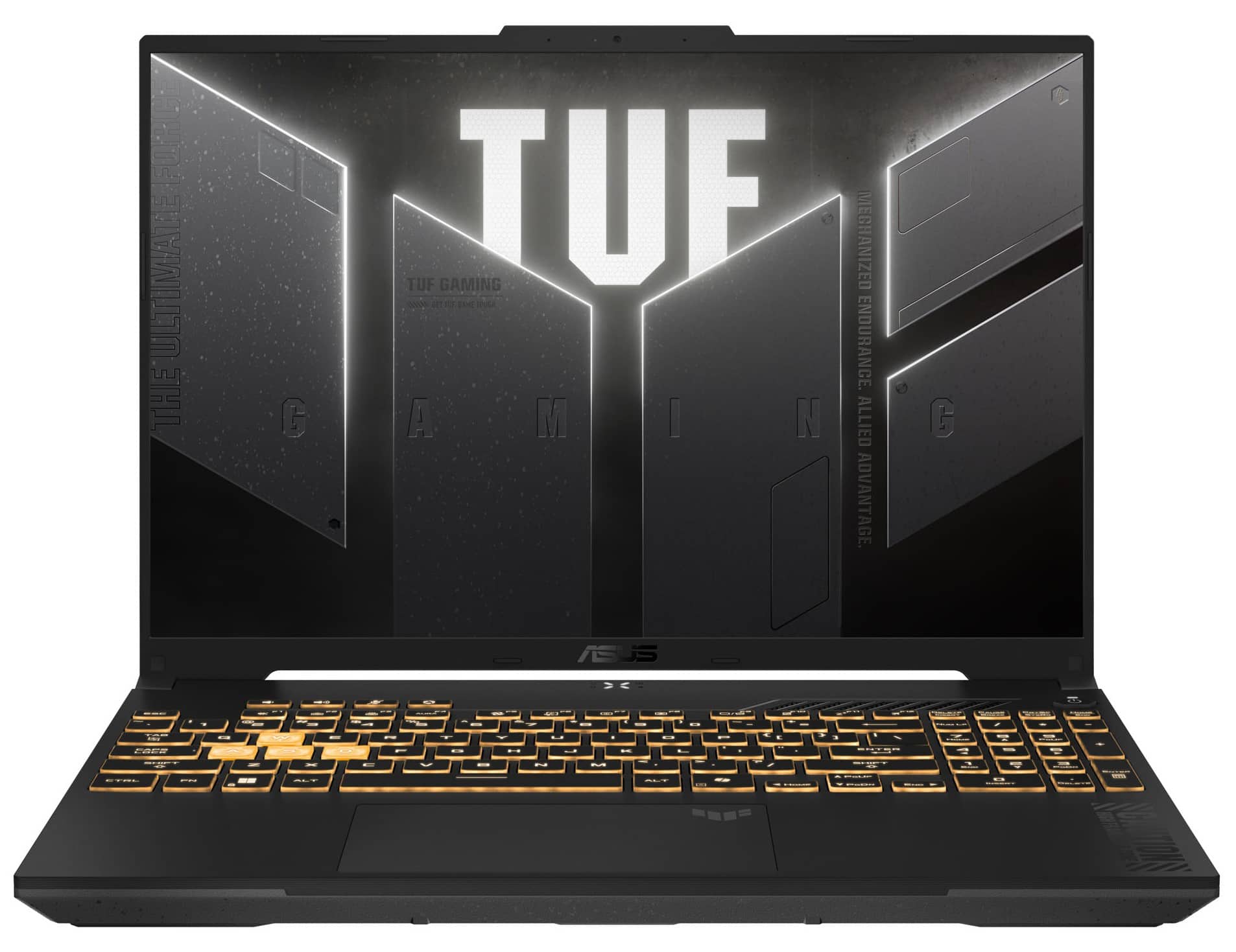FURCE O E ULTIMAL TUF GAMING TUE MECHANIZED ENDURANCE. THE CAMIN C ALLIED C ADVANTAGE.