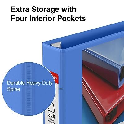 Extra Storage with Four Interior Pockets

Durable Heavy-Duty Spine

325 Sheet Capacity