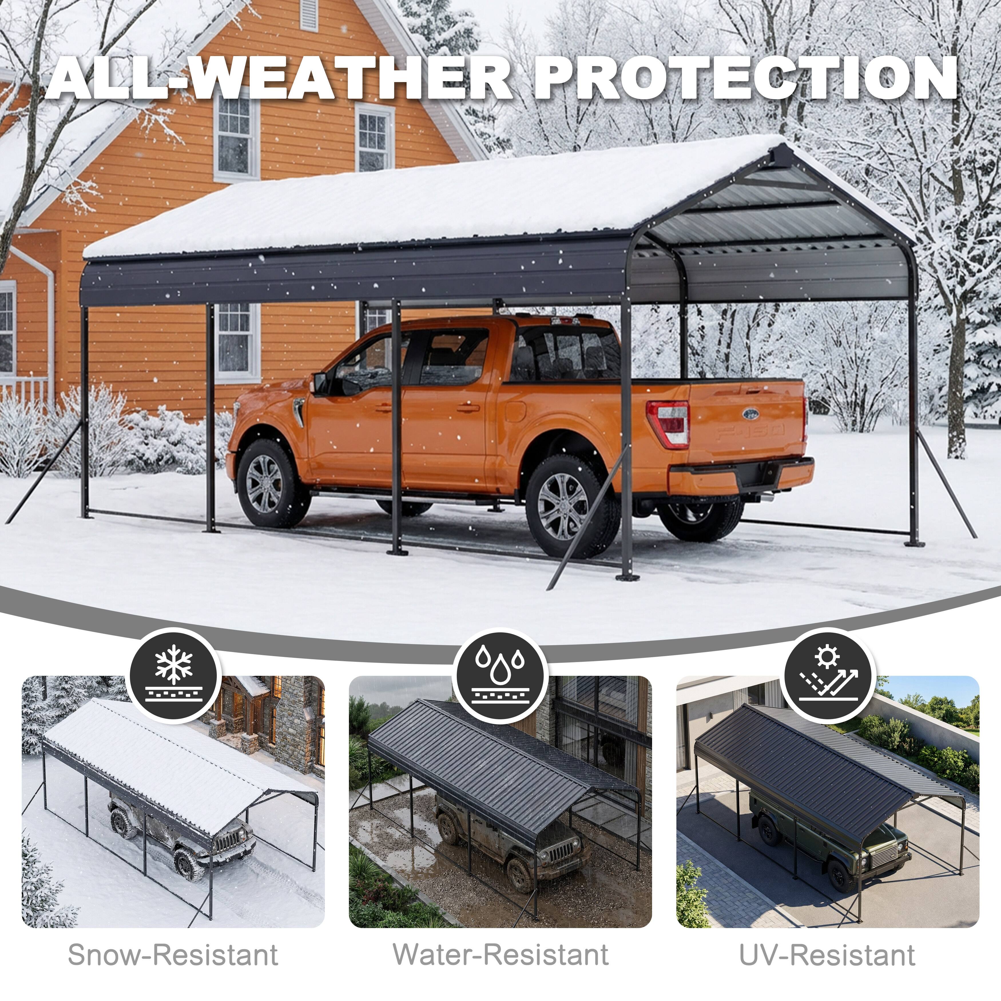 ALL-WEATHER PROTECTION

- Snow-Resistant
- Water-Resistant
- UV-Resistant