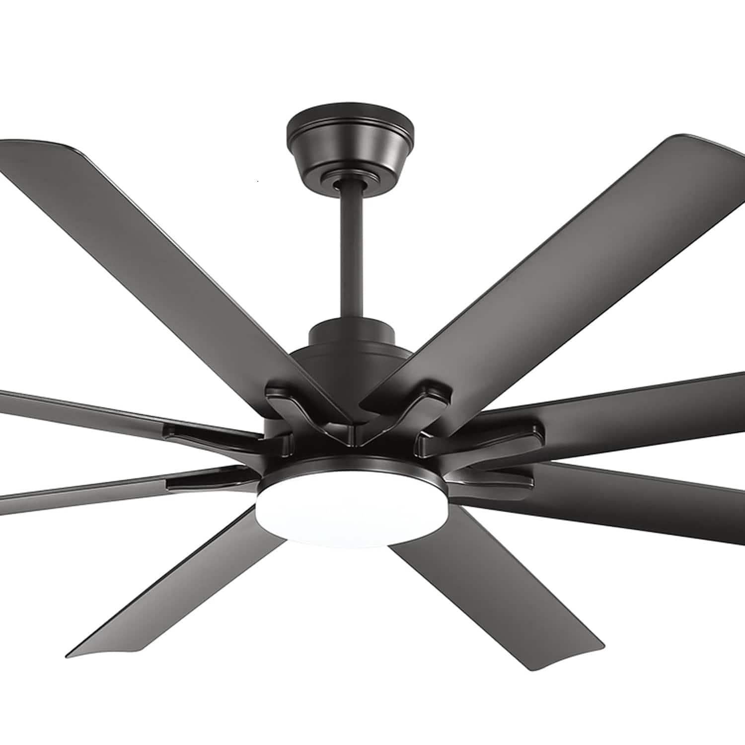 Sofucor - 52'' Smart Ceiling Fan with Lights and Remote & APP Control Work with Alexa/Google Indoor Outdoor Ceiling Fan - Black