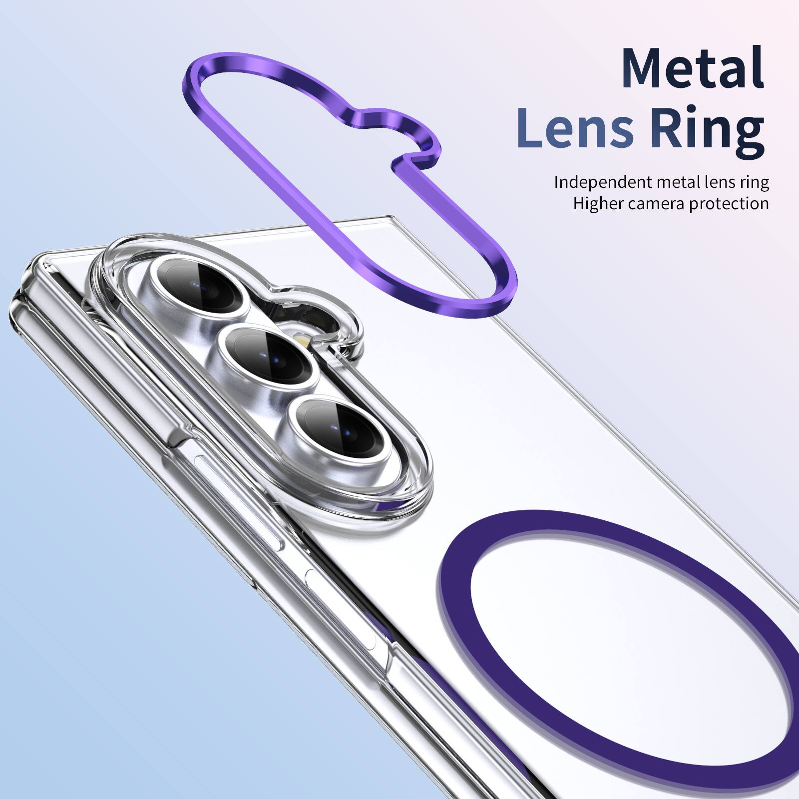 Metal Lens Ring  
Independent metal lens ring  
Higher camera protection