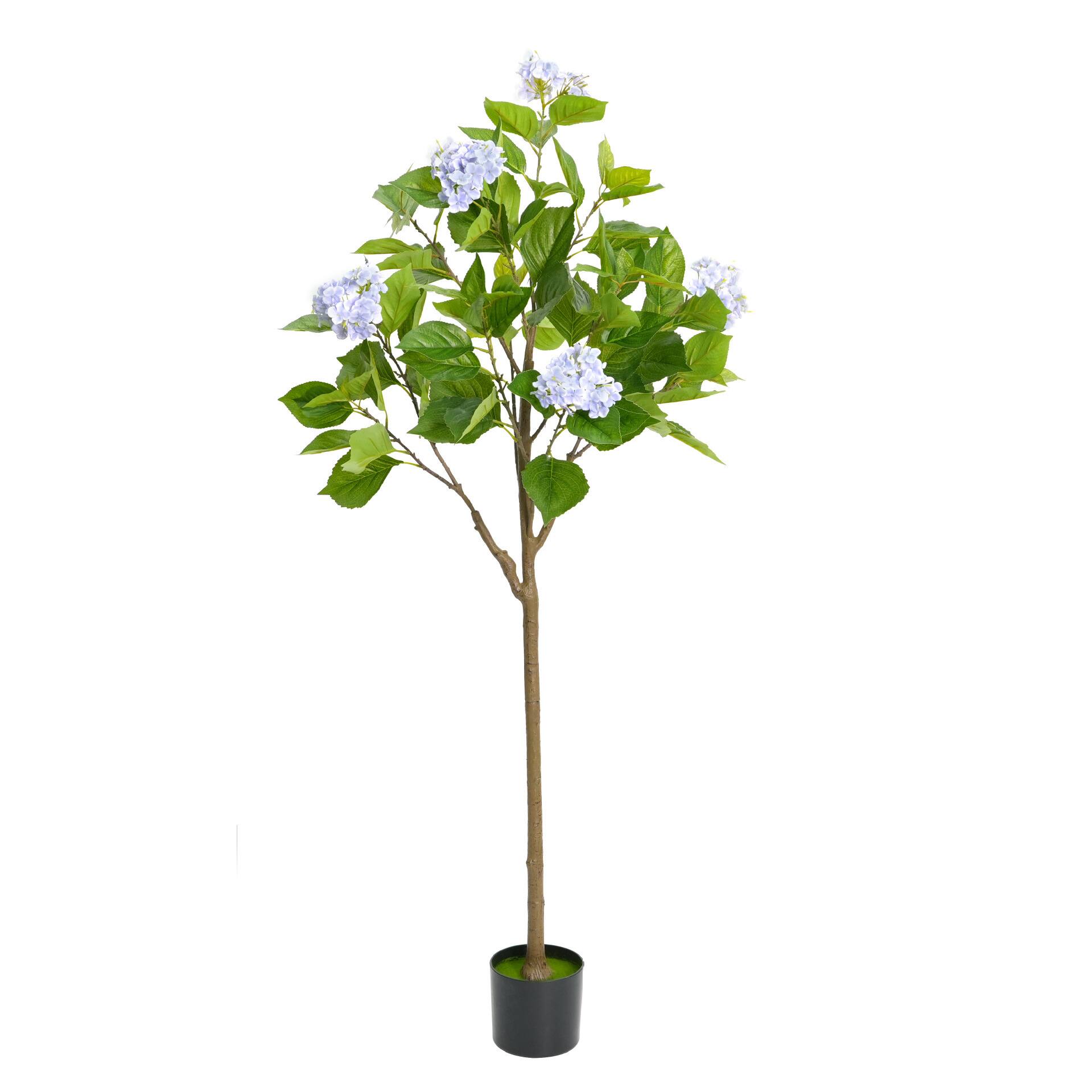 Front. Acekool - 5 Ft Artificial Hydrangea Tree for Home Wedding Living Room Decor.