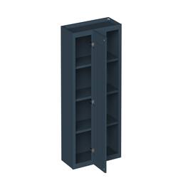 Boyel Living - 27-in W x 42-in H x 12-in D Shaker RTA Kitchen Corner Wall Cabinet with Soft-Close - Charcoal Blue