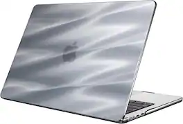 Fintie - Case for MacBook Air 13.6 Inch A3449 A3240 A3113 A2681 (2022-2026 Release) Lightweight Snap On Hard Shell Cover - Satin Silver