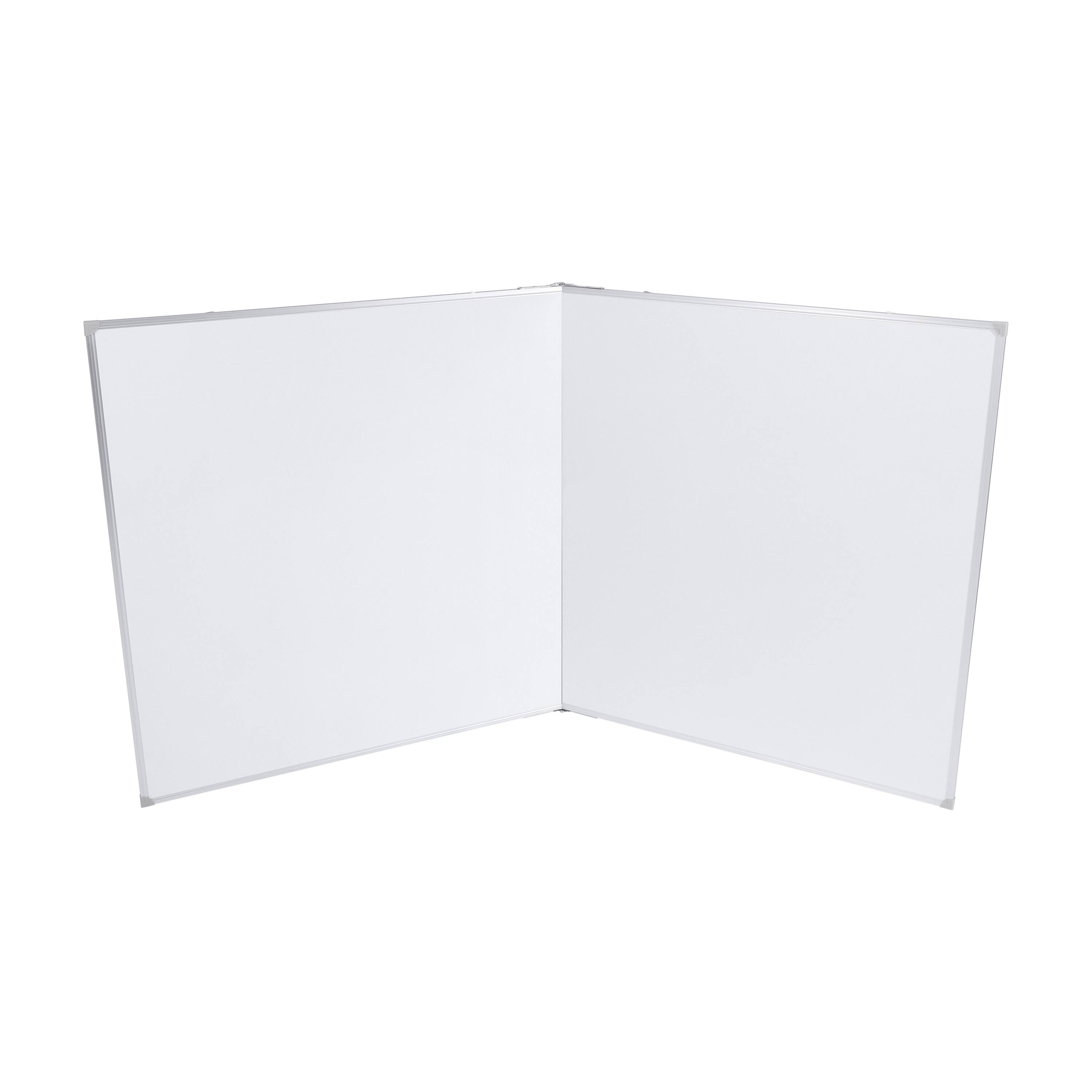 Alt View 9. Emma + Oliver - Magnetic Dry Erase Board for Wall with Tray and Aluminum Frame - White.