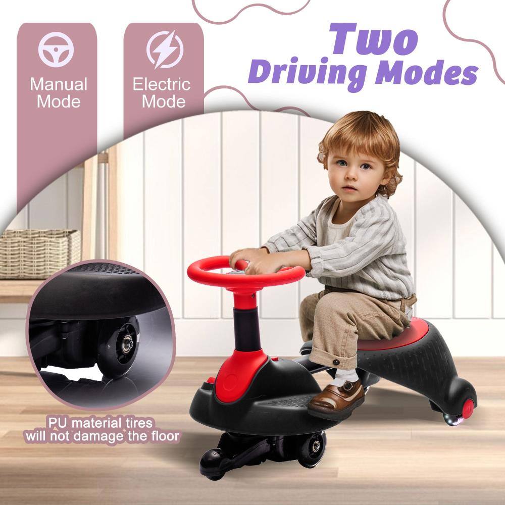 Two Driving Modes

Manual Mode  
Electric Mode

PU material tires will not damage the floor