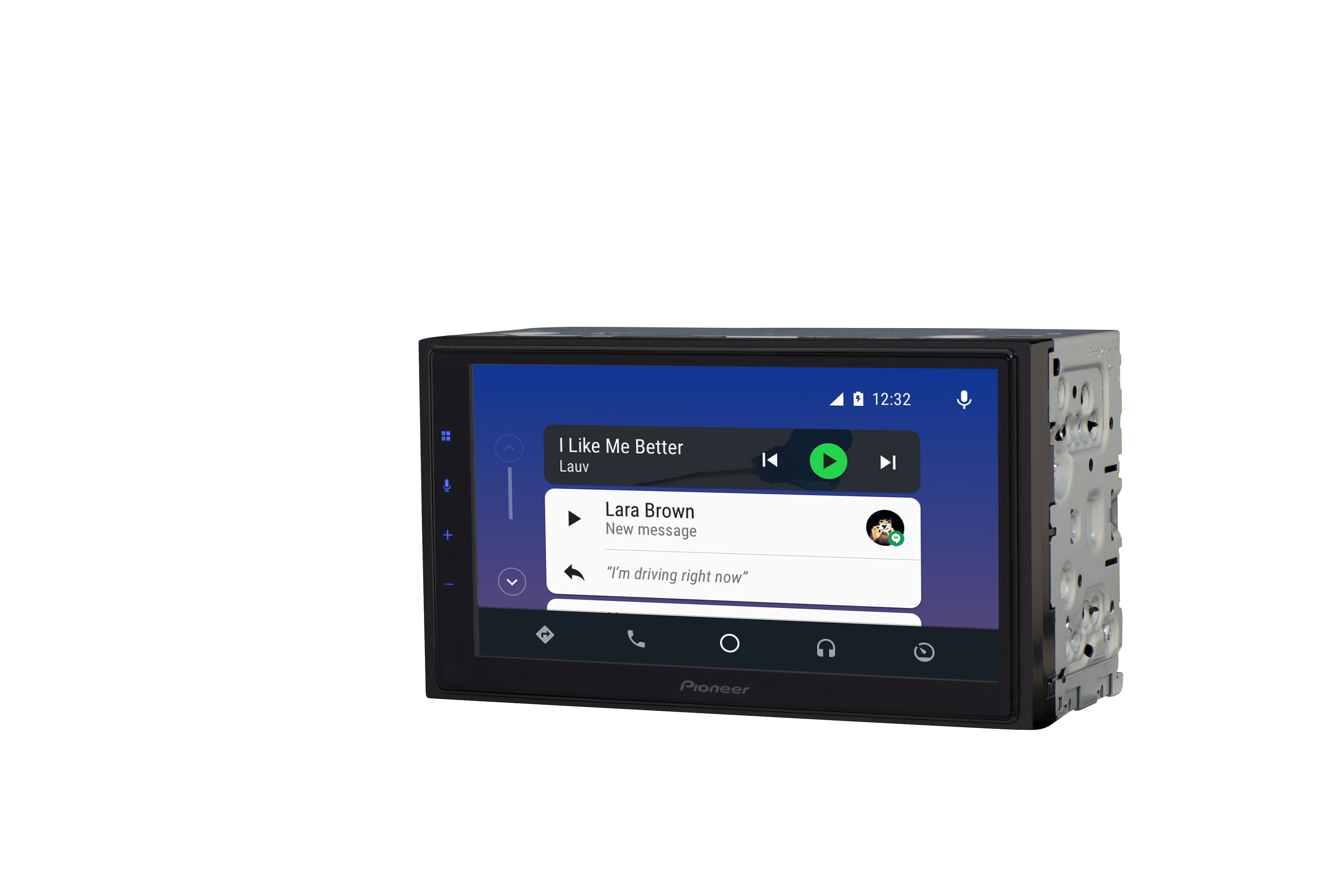 Angle. Pioneer - 6.8" Android Auto and Apple CarPlay Bluetooth Digital Media (DM) Receiver - Black.