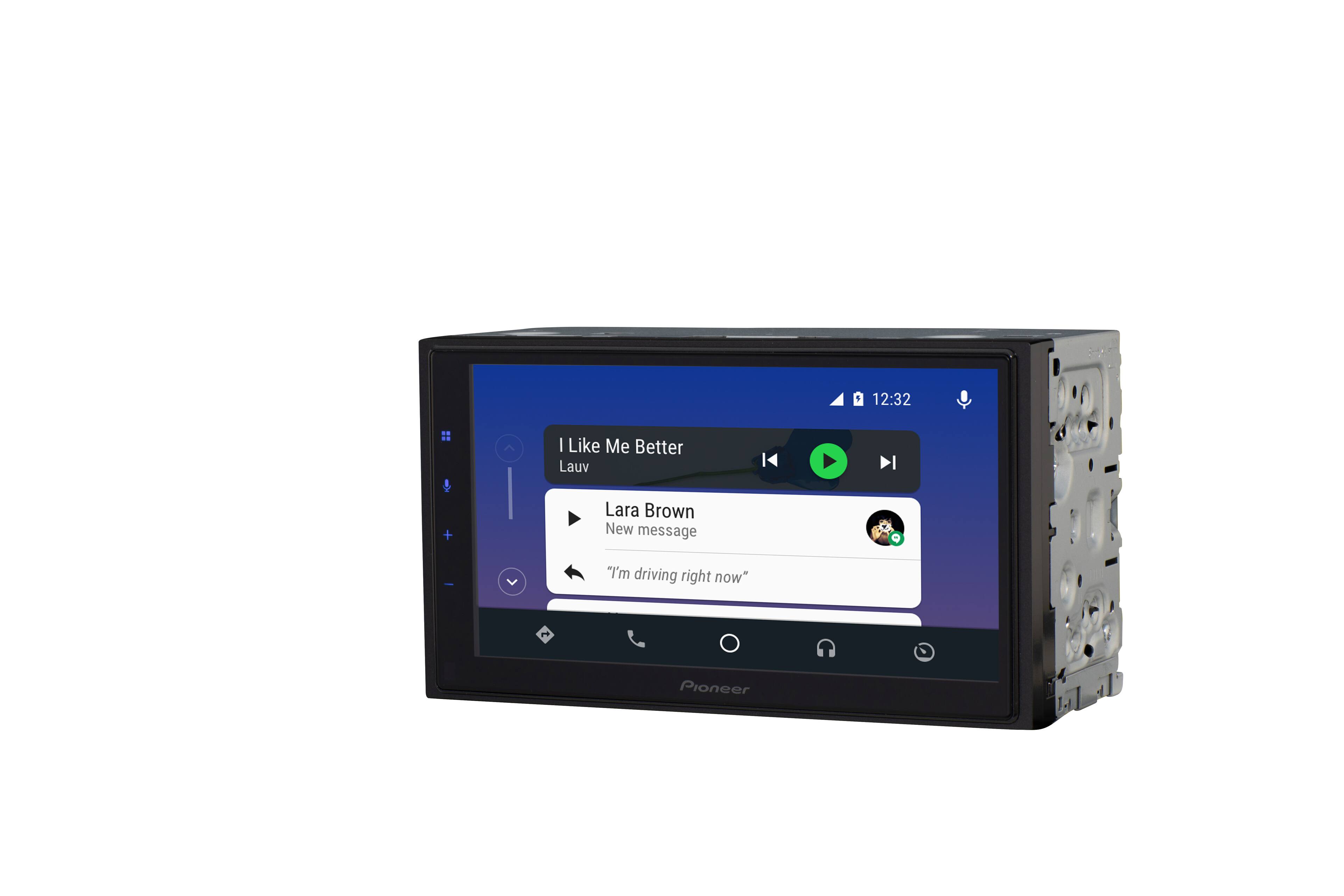 Angle. Pioneer - 6.8" Android Auto and Apple CarPlay Bluetooth Digital Media (DM) Receiver - Black.