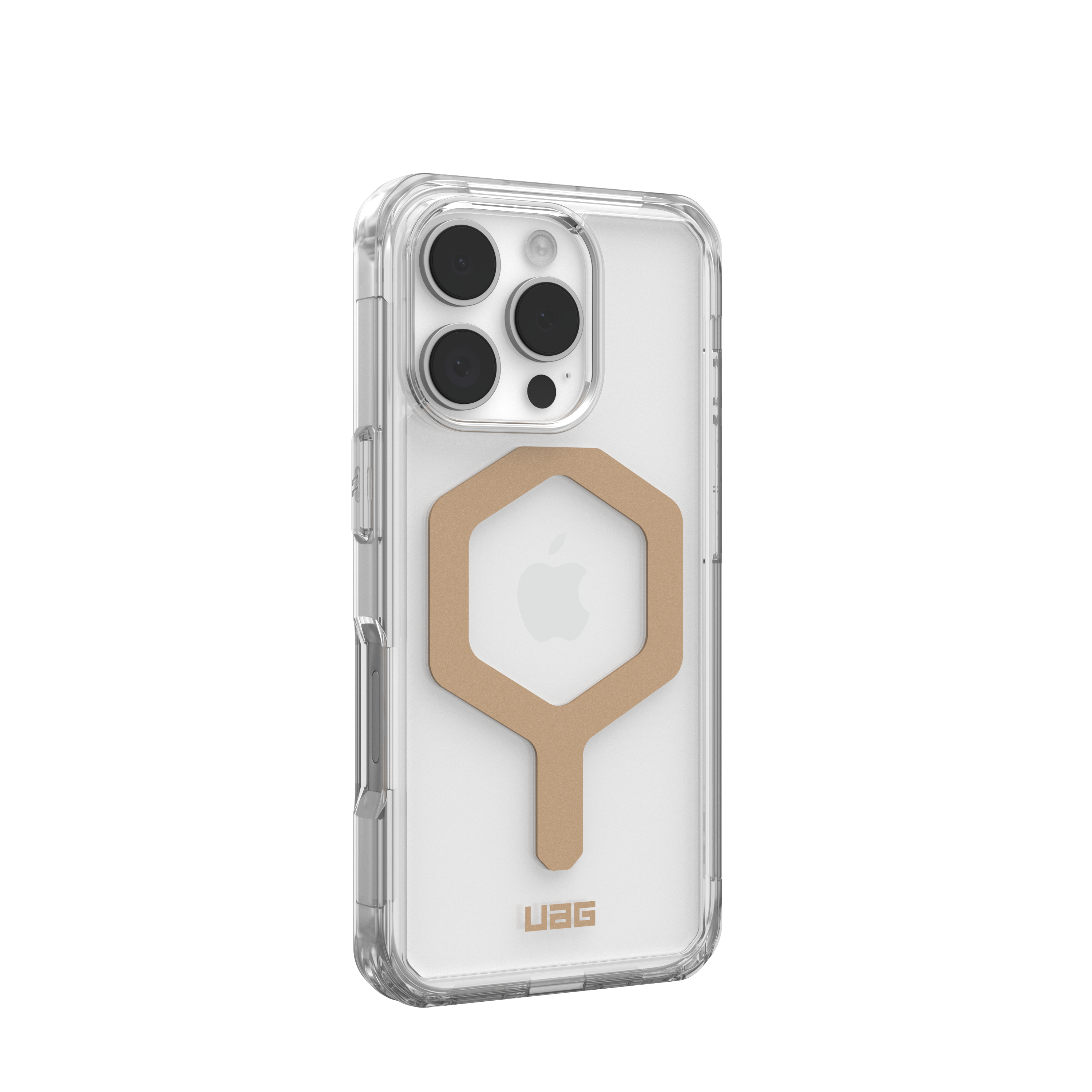 Alt View 2. UAG - Plyo Series Case with Magsafe for Apple iPhone 16 Pro - Ice/Gold.